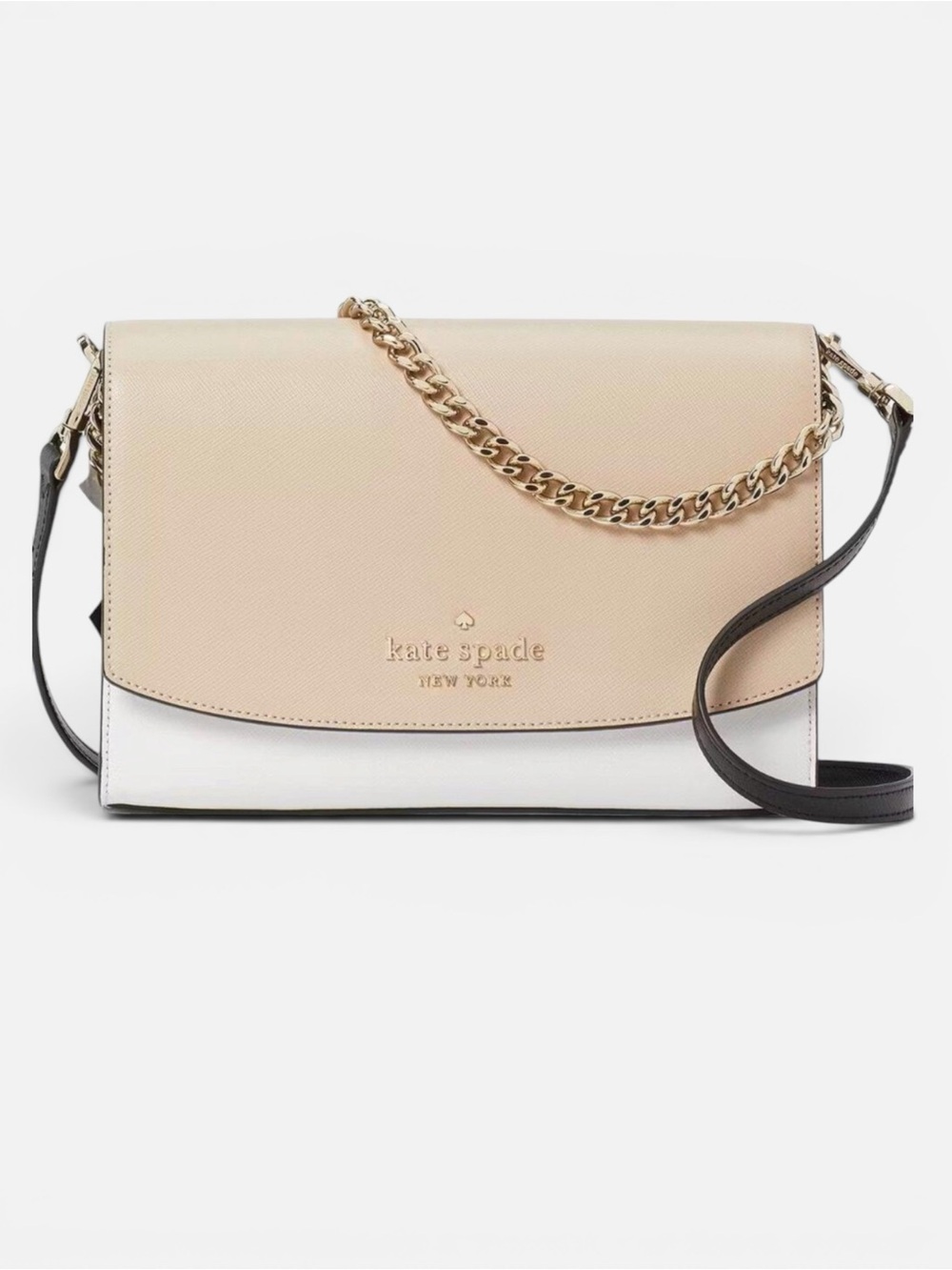 Kate Spade Carson ColorBlock Gold Tone Chain Leather Crossbody